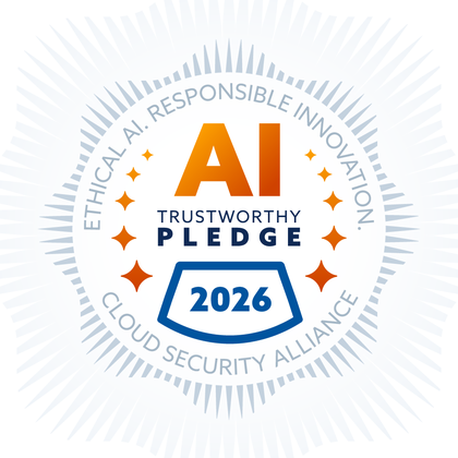 Selo AI Trustworthy Pledge 2026, da Cloud Security Alliance